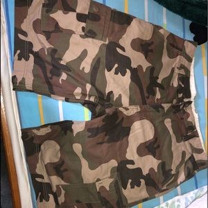 Camo cargo shorts